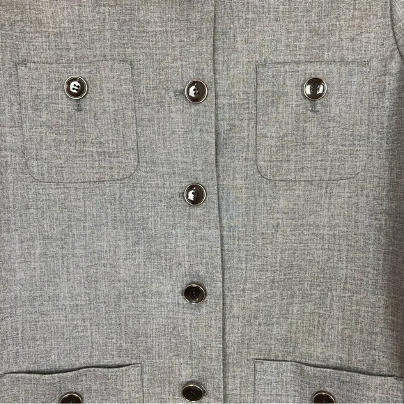 G by Gustavo Arango Size 16 Pocketed Jacket Blazer Duster Button Stretch Career - Picture 4 of 9